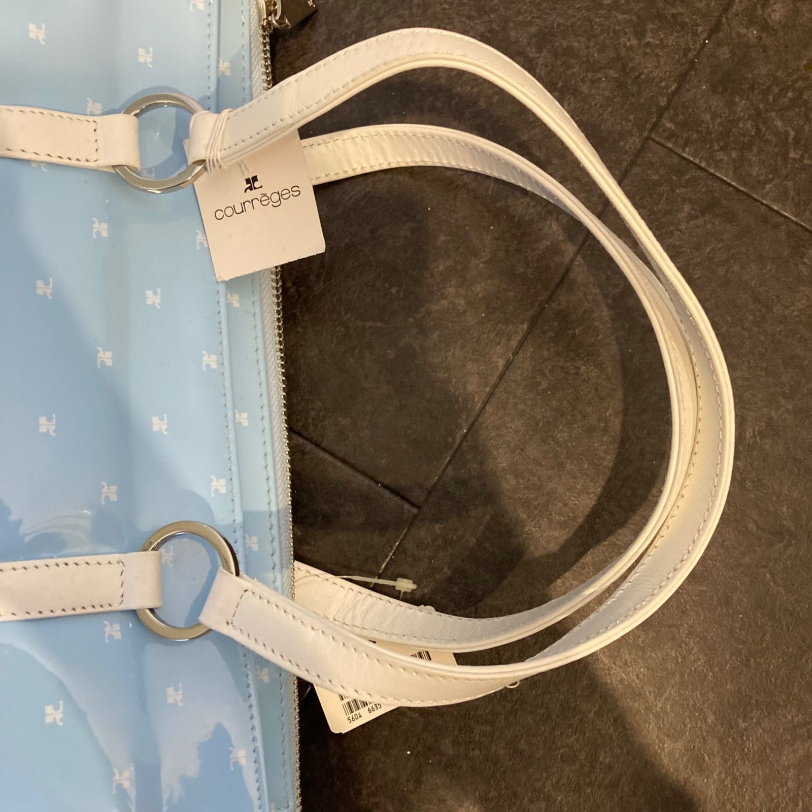 Courrèges トートバッグ ブルー courreges（クレージュ）の「Courreges 