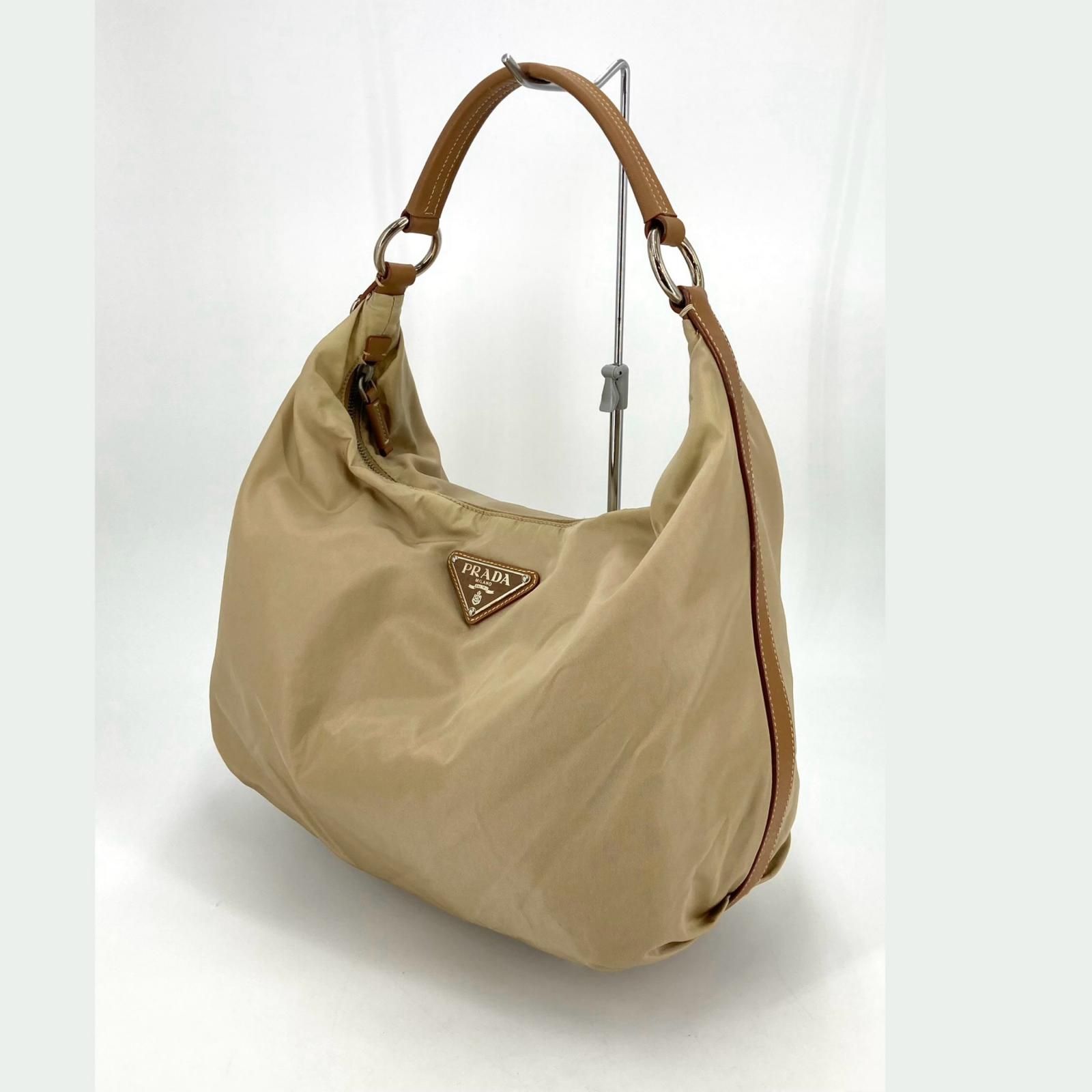 PRADA / プラダ ■ハンドバッグ　ベージュ　 BR3261 ブランド【バッグ/バック/BAG/鞄/カバン】 【中古】 PRADA / プラダ ハンドバッグ ベージュ BR3261 ブランド 中古 イオン広