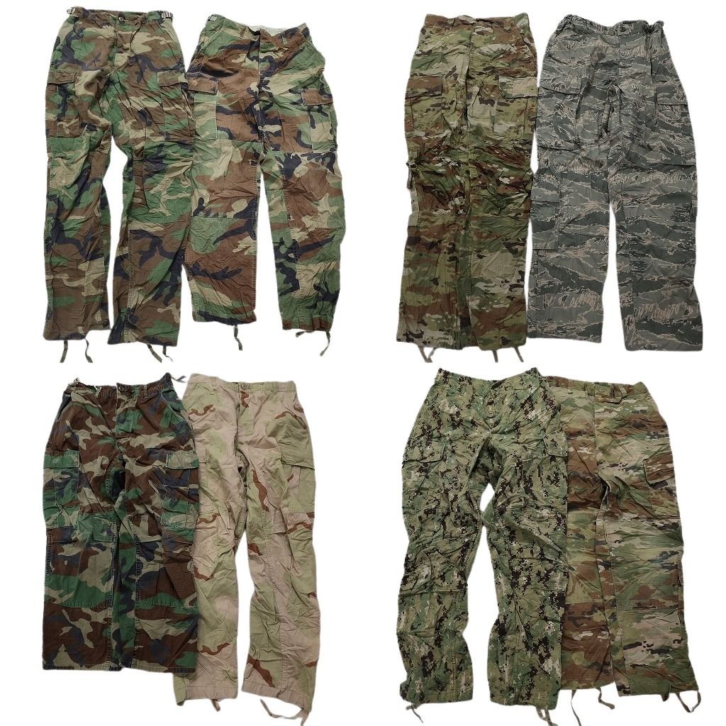 古着卸 まとめ売り 米軍実物 フィールドパンツ カモ柄 ミリタリー 8枚セット (メンズ S ) 90s デザートカモ デジカモ 中古 古着 MY6234