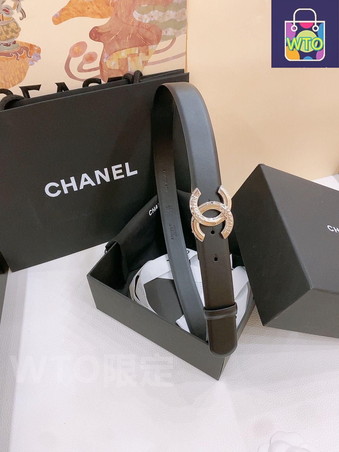 今日特価】Chanel シャネル ダブル C ベルト - メルカリ