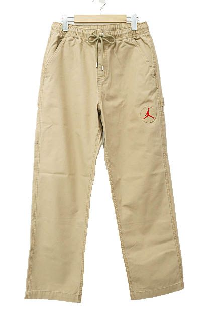 ナイキ NIKE ×Travis Scott トラヴィス スコット Cactus Jack カクタスジャック CANVAS PANT ロゴ 刺繍 キャンバス イージー パンツ DD4779-201 M ベージュ ブランド古着ベクトル 250425