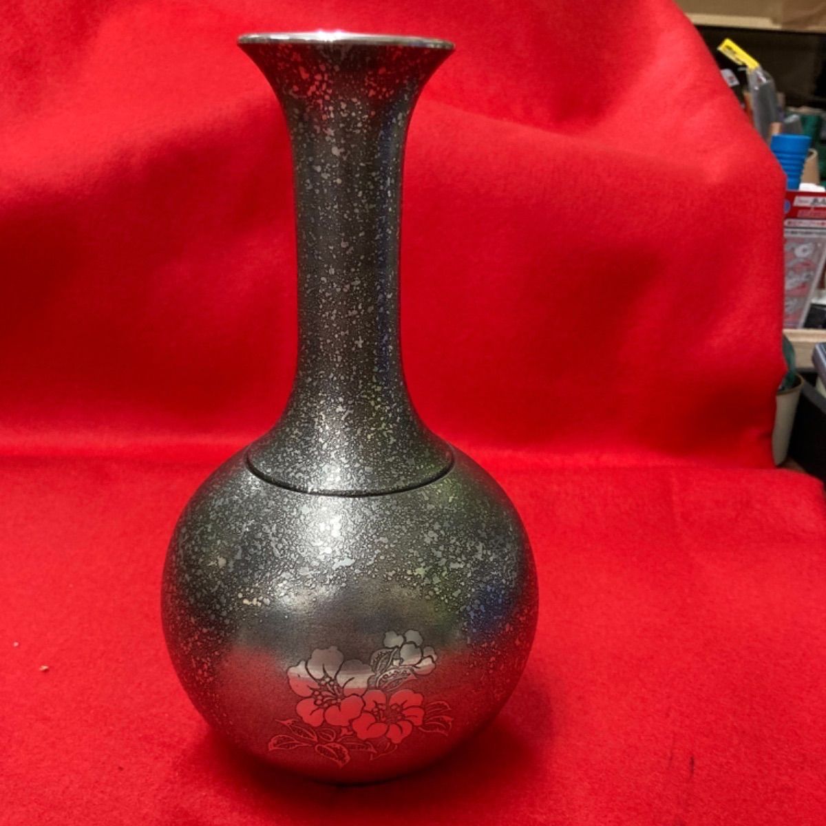 花瓶 一輪挿し 錫製 中古 アンティーク - インテリア小物