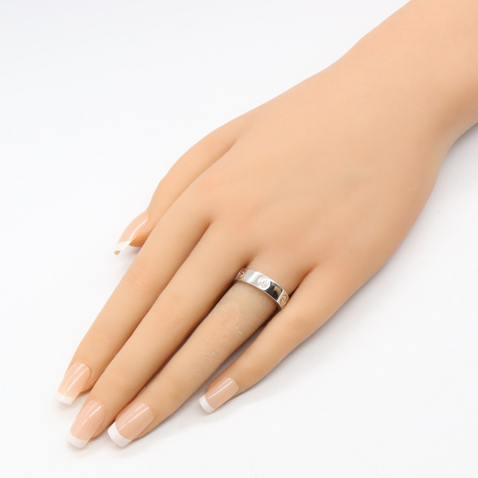 カルティエ CARTIER リング・指輪 ラブリング 3PD K18WG