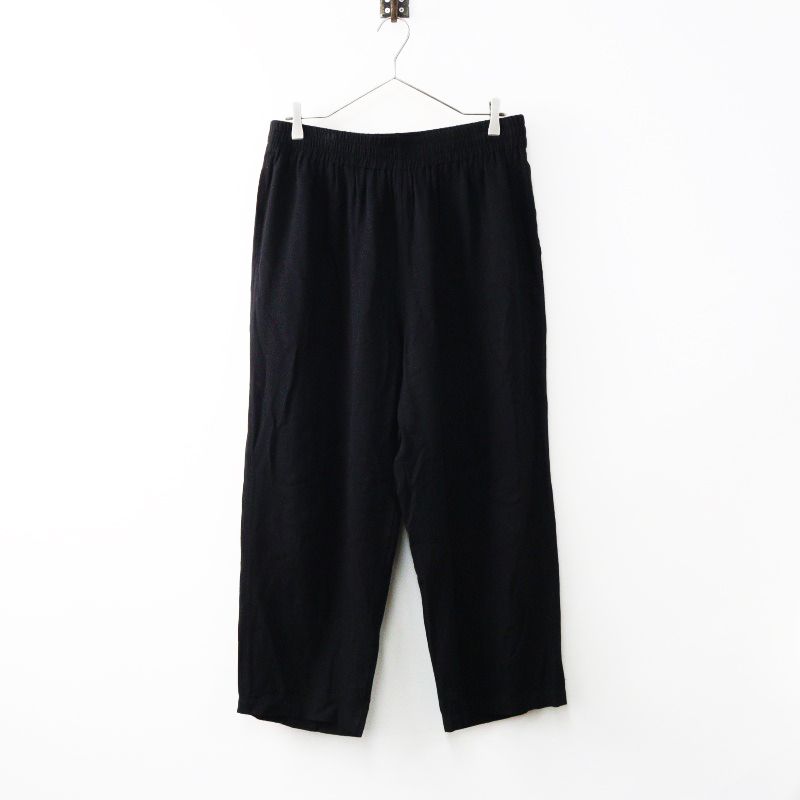 2025AW メンズ グラフペーパー Graphpaper SIDOGRAS Twill Viscose Sleeping Easy Pants イージーパンツ 2|ブラック 2400014410198