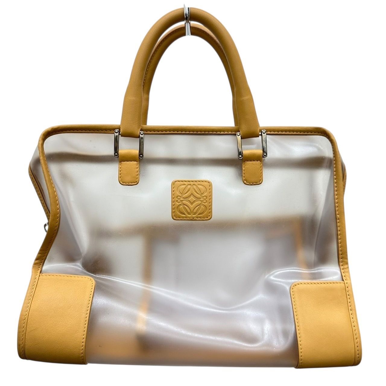 超希少　限定　LOEWE ロエベ　アマソナ　クリア　エナメル　ボストンバッグ　革 ロエベ LOEWE バッグ アマソナ2000 クリア ハンドバッグ
