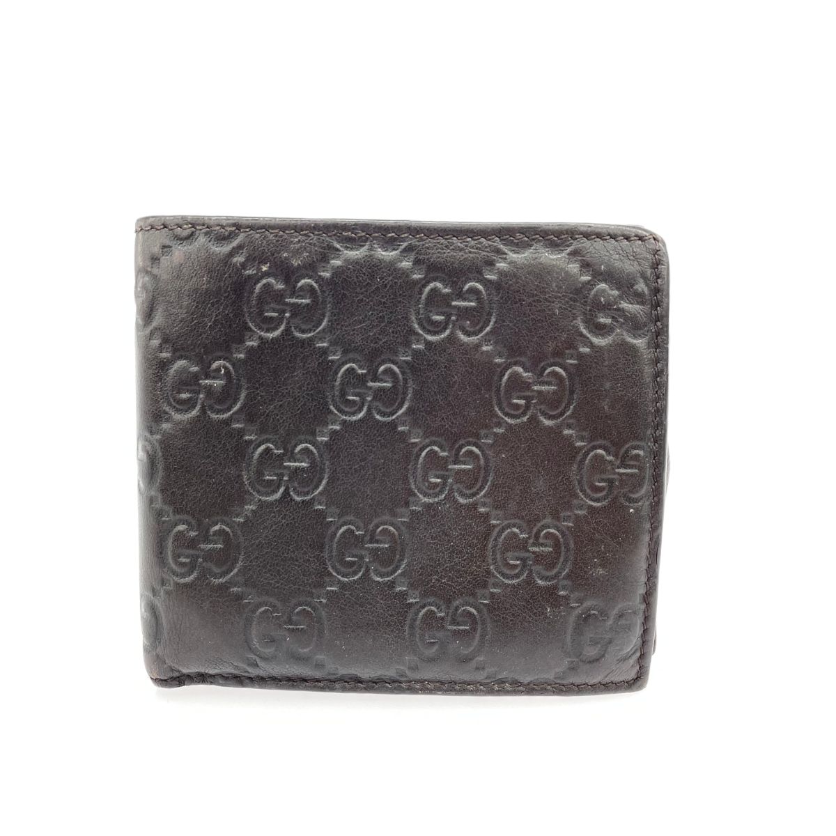 極美品○GUCCI グッチ 146223 マイクロ グッチ シマ レザーコンパクト 