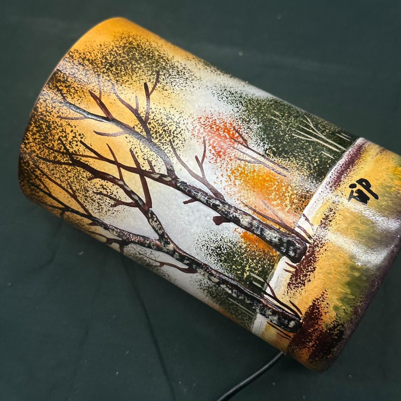 証明書】ドームナンシー 筒型 卓上証明 高さ15.5cm 被せガラス アンテルカ