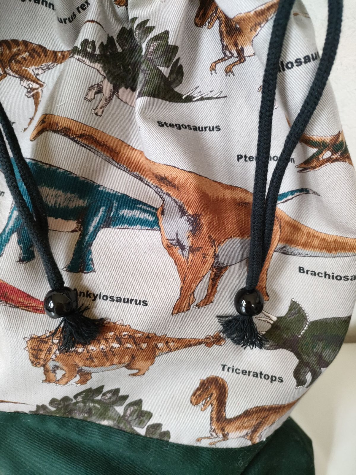 リアルダイナソー レッスンバッグ、上履き袋など、オーダー受付