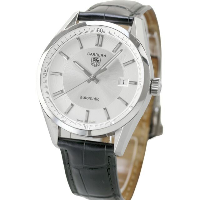 タグ ホイヤー TAG Heuer 腕時計 メンズ WV211A-0 カレラ キャリバー5 シンプル デイト 自動巻き 純正ベルト付属