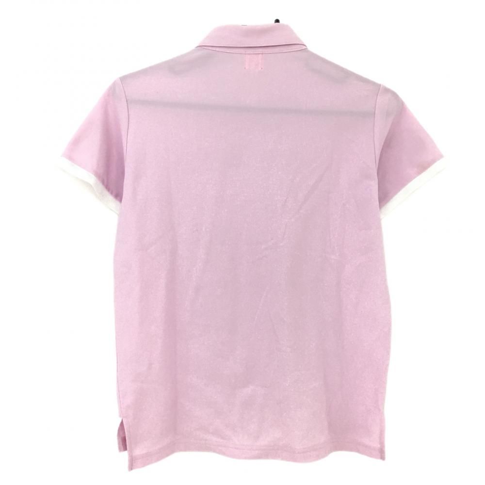 ☆特価☆アルチビオ 半袖ポロシャツ ライトピンク×白 袖口メッシュ