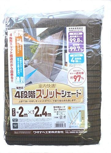 最安値，HOT 【新品・2営業日で発送】ワタナベ工業 オーニングスリッドシェード 2m×2.4m その他