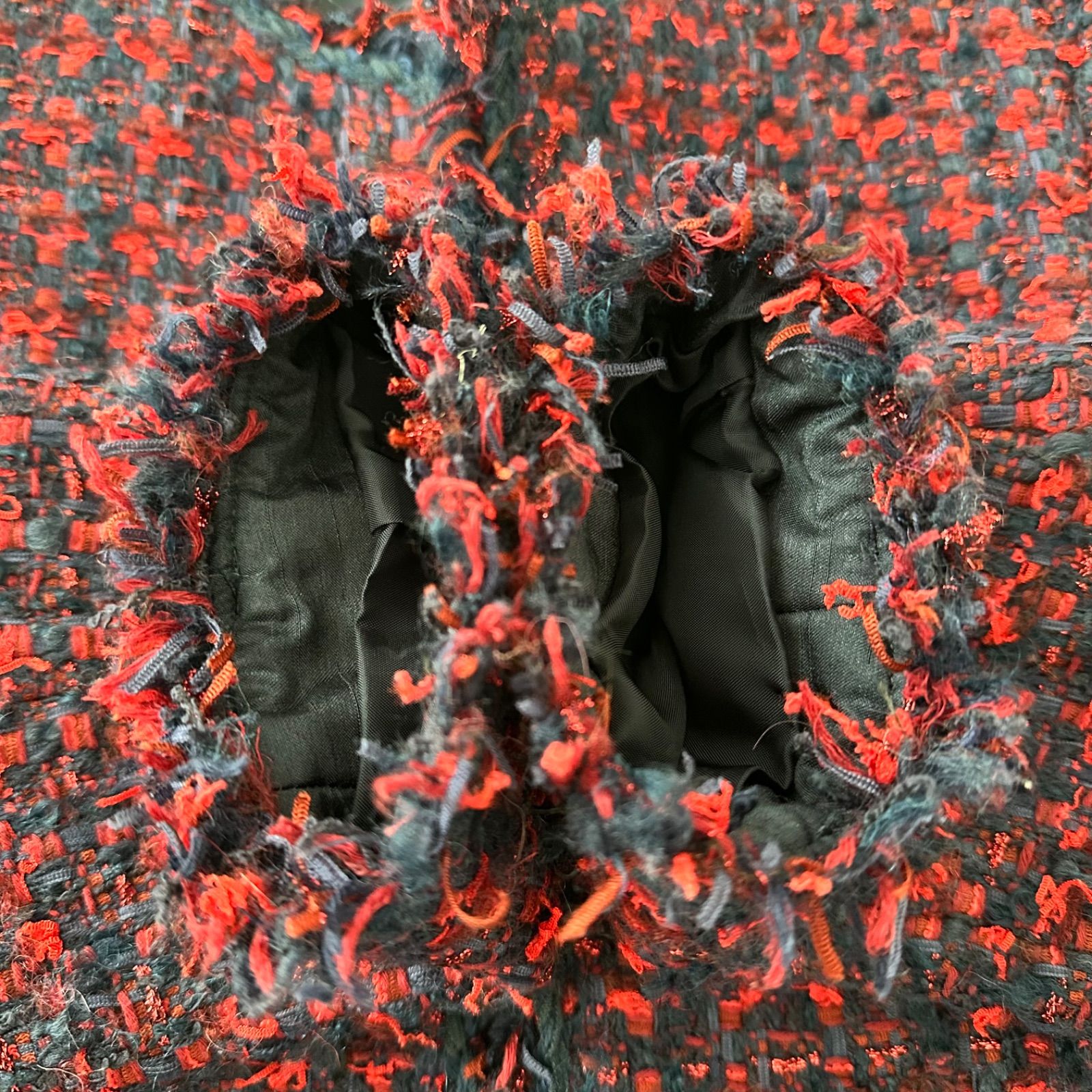 美品♡ アナイ 現行タグ ツイード ノーカラージャケット 38 TOURNIER