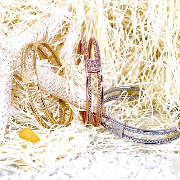 ハワイアンジュエリー バングル カレイキニ スクロール ハワイアンジュエリー バングル カレイキニ スクロール