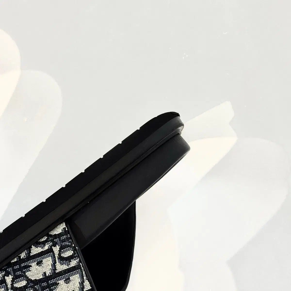 42 サイズ DIOR ディオール オブリーク ジャカード アクア サンダル スリッパ