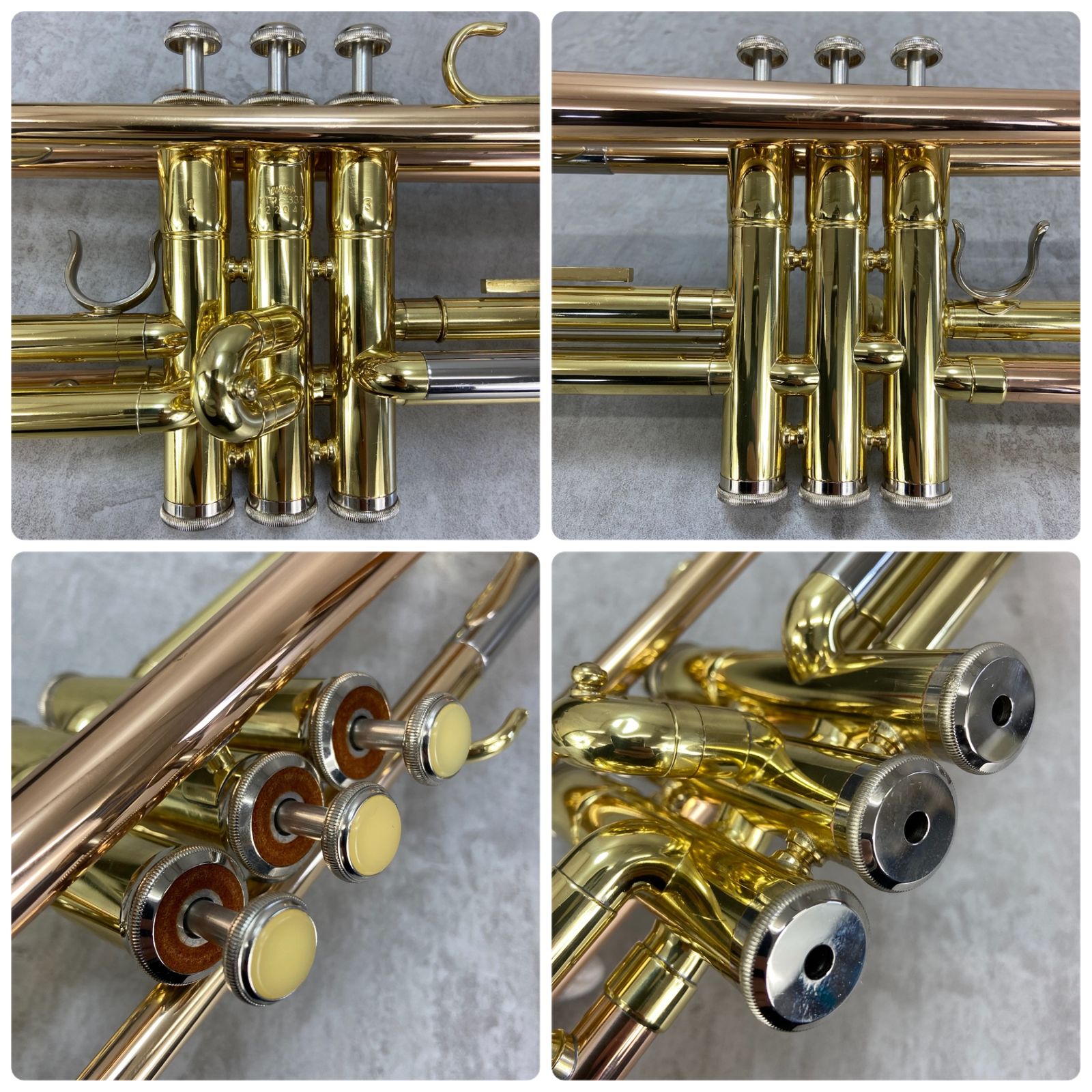 YAMAHA ヤマハ B♭トランペット trumpet 管楽器 YTR-333 赤ベル レッド ...