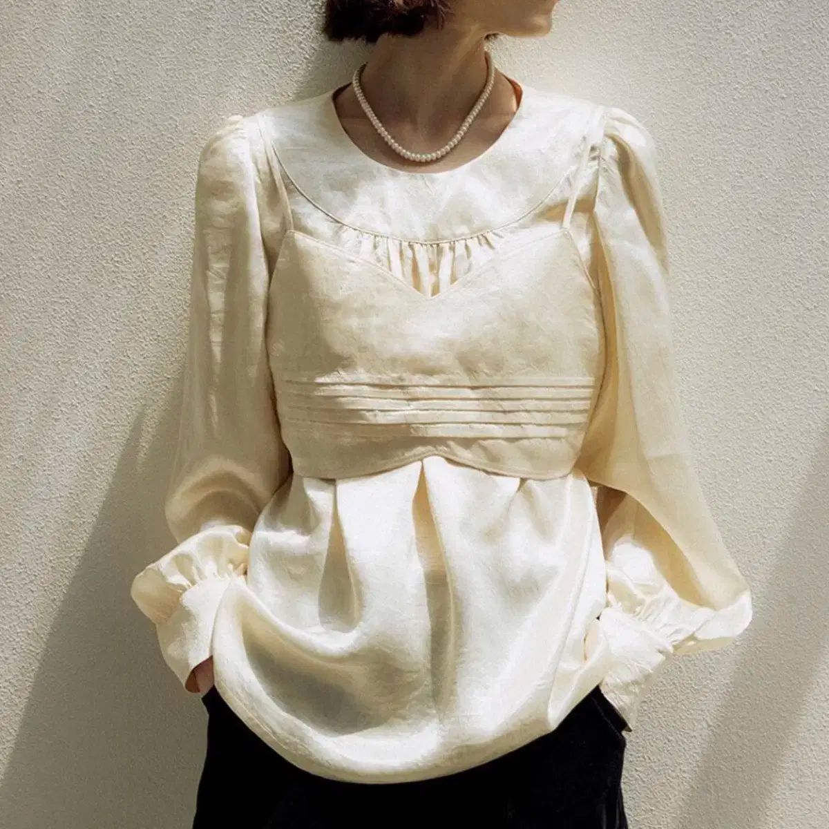 もっとダンライク BUSTIER BLOUSE SET
