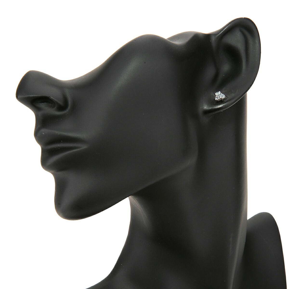 4℃ ピアス アクアマリン ホワイトサファイア Pt900 ヨンドシー 中古 