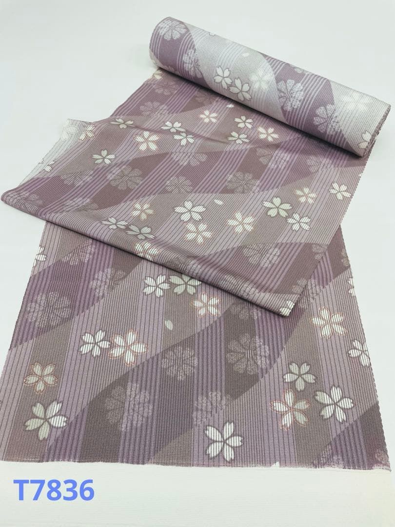 正絹　縮緬　反物　一反　京友禅　小紋　鈴　花丸紋　桜　梅　橘　お誂え　落款あり 正絹縮緬反物一反京友禅小紋鈴花丸紋桜梅橘落款あり