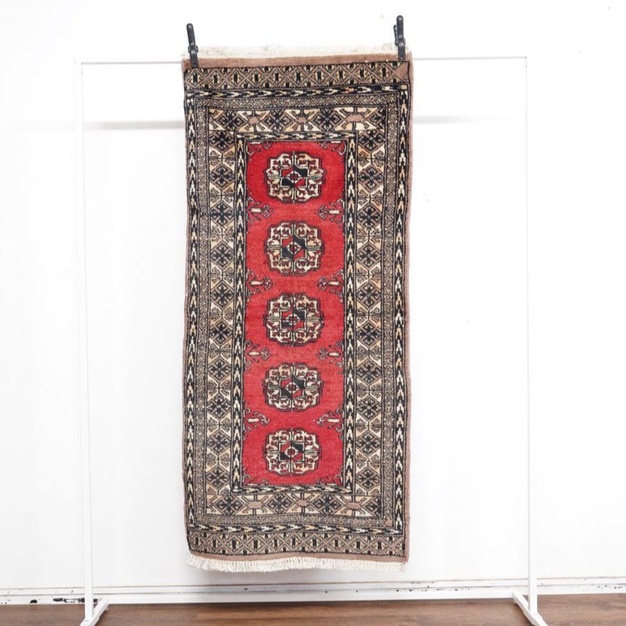 ヴィンテージラグ　パキスタン　トライバルラグ　手織り絨毯　ウール　コットン ヴィンテージラグ パキスタン絨毯 トライバルラグ ハンドメイド 手織り