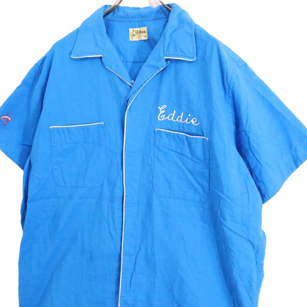 60s Hilton ボウリングシャツ 16-16 1/2 60s Hilton ボウリングシャツ 16-16 1/2 60s Hilton ボウリングシャツ