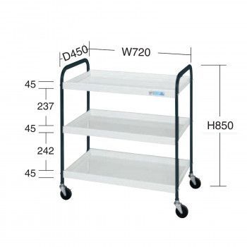 サカエ ニューCSワゴンヨコ型 パールホワイト CSYA-748WD