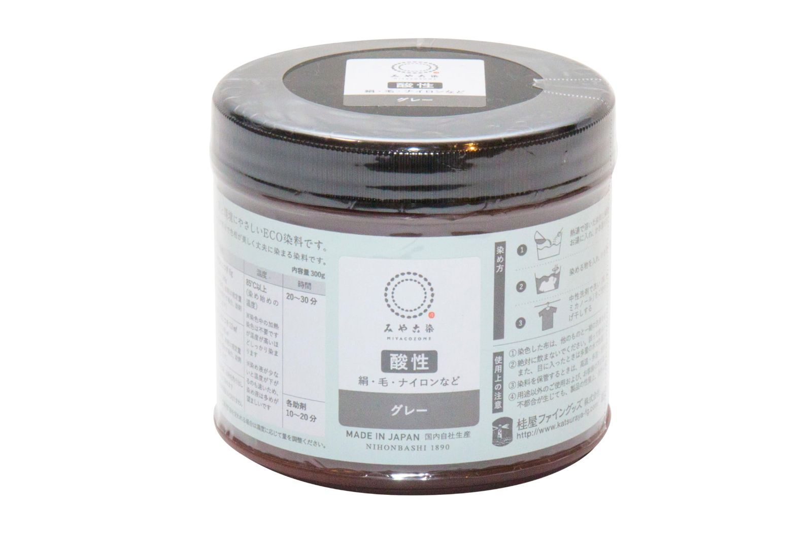 桂屋ファイングッズ 染料 みやこ染 酸性みやこ染 グレー 1064400 300g