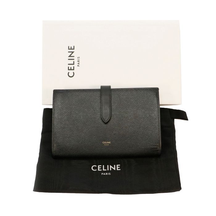 CELINE ラージストラップ 二つ折り財布
