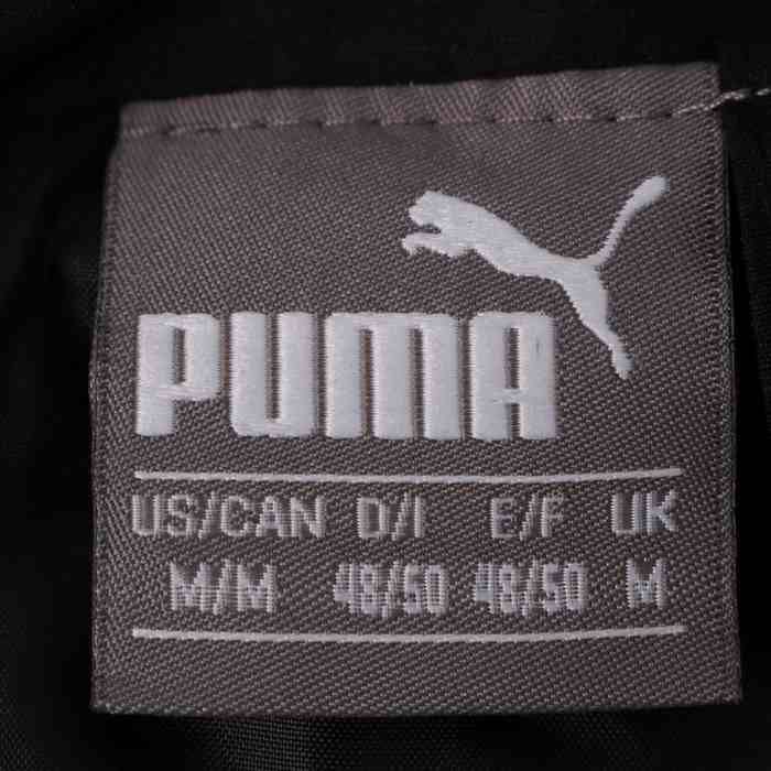 PUMA　中綿　ブルゾン　M　ビッグロゴ　刺繍　ジップアップ　ジャケット