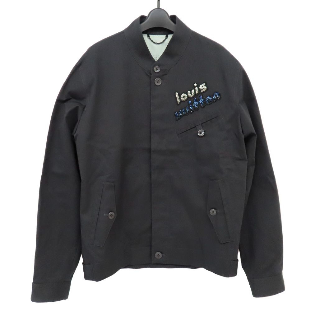 ぱさま専用　LOUIS VUITTON メンズ　ジャケット　ネイビー 46 名古屋】ルイヴィトン コットンハリントンジャケット 1ABXSO 46