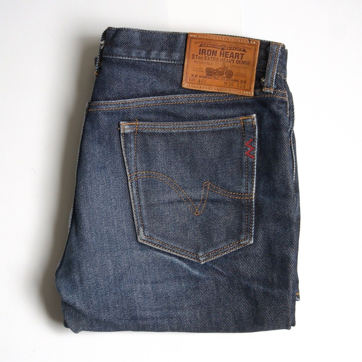 雰囲気抜群】IRON HEART【LOT 461 21oz EXTRA HEAVY DENIM】W36 デニム 