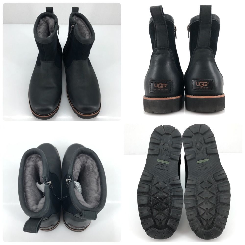 05w05307 アグ UGG HENDREN TL ムートンブーツ ブラック 26.0cm 中国製 メンズ ブーツ 品