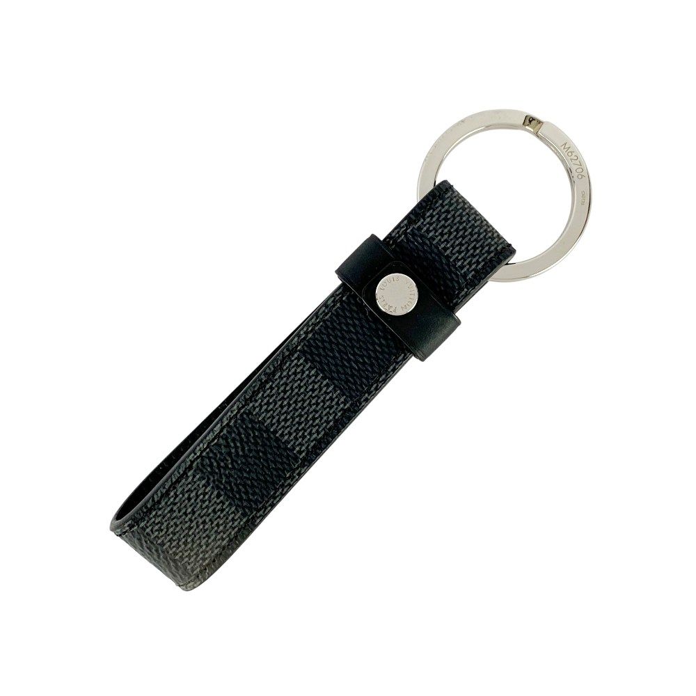 新同 ルイヴィトン ドラゴンヌ キーリング キーホルダー LV ダミエ グラフィット ブラック M62706 箱 442575 10