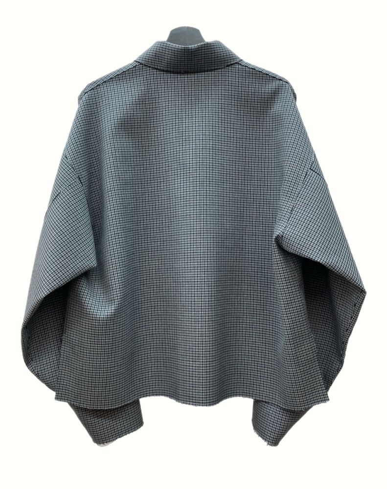 ヨーク YOKE 19AW PLAID WOOL CUT-OFF DRIZZLER JACKET ウール カット  