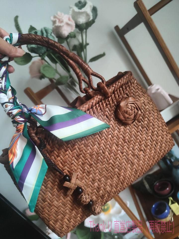 ペールジュート　かごバッグ　バスケット　タッセル付 ペールジュート かごバッグ バスケット タッセル付 Pale Jute(ペール