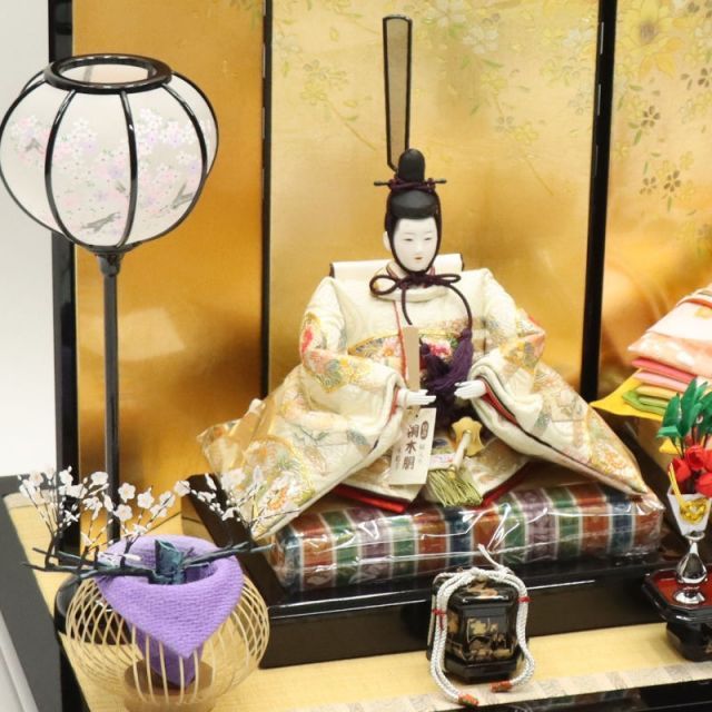 雛人形 親王平飾り 陽和～ひより 松寿 京十番 親王 金彩京刺繍