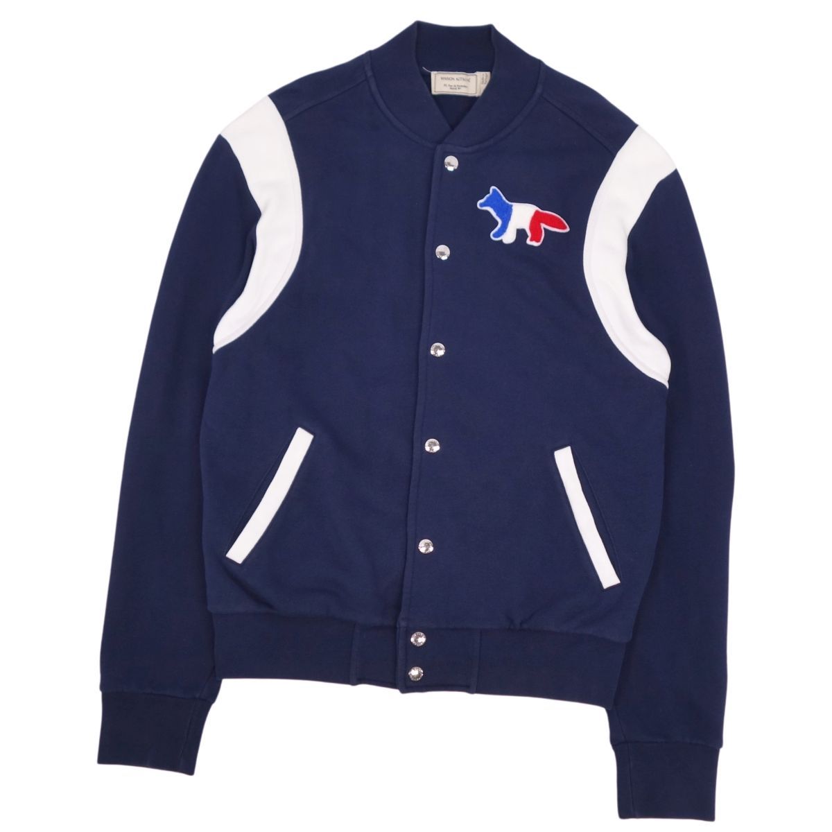 メゾンキツネ MAISON KITSUNE スウェット ブルゾン スタジアムジャ 