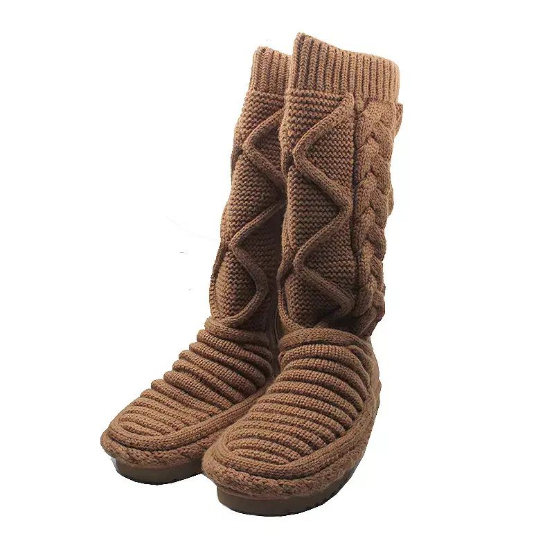 UGG アグ キャメル ニット メンズ ロングブーツ 260