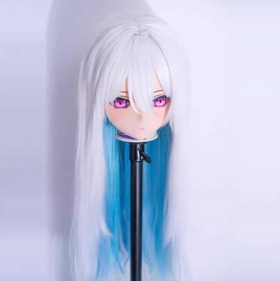 全頭マスク ロック付き NO.1118 フルマスク ドール ヘッドロリータ人形 コスプレ 全頭面 変身 仮装 着ぐるみ 二次元 コスチューム 残り1文字