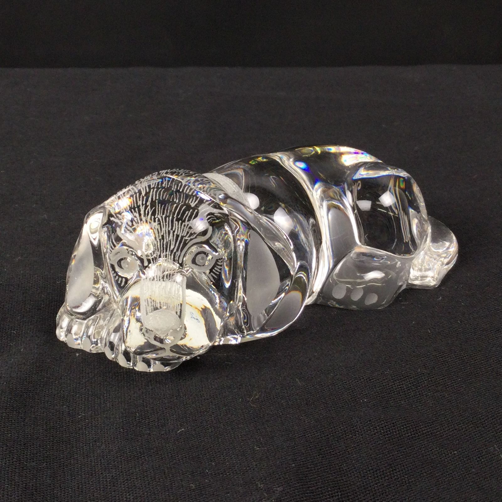 1304 M1011305281-5 Meissen マイセン クリスタル オブジェ 犬