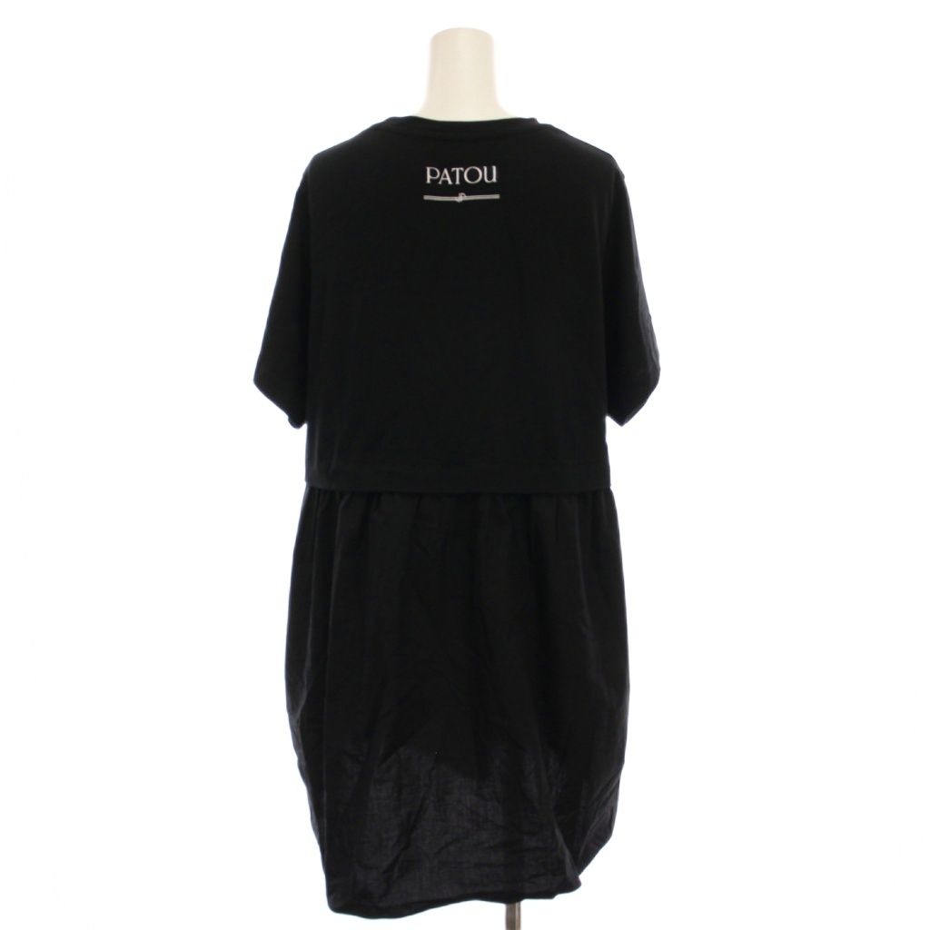 【中古】パトゥ PATOU 22SS ミニドレス チュニック ワンピース 半袖 XS 黒 ブラック 22SA2-JE043-92 /YM レディース パトゥ PATOU 22SS ミニドレス チュニック ワンピース 半袖 XS 黒