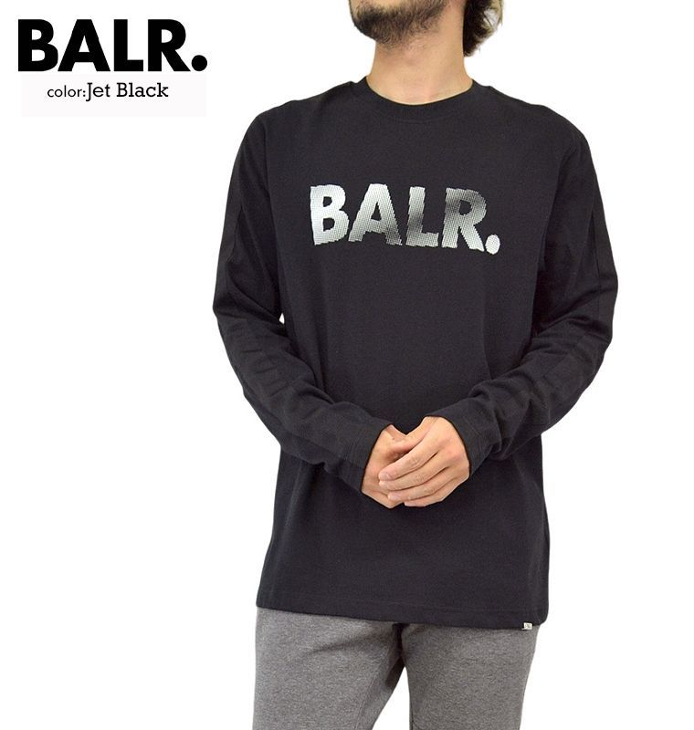 BALR ボーラー Franck Relaxed Tunnel Longsleeve T-Shirt ロンT ロングTシャツ メンズトップス カットソー  エンボスプリントロングスリーブTシャツ クルーネック コットン 男女兼用 ユニセックス 長袖T - メルカリ