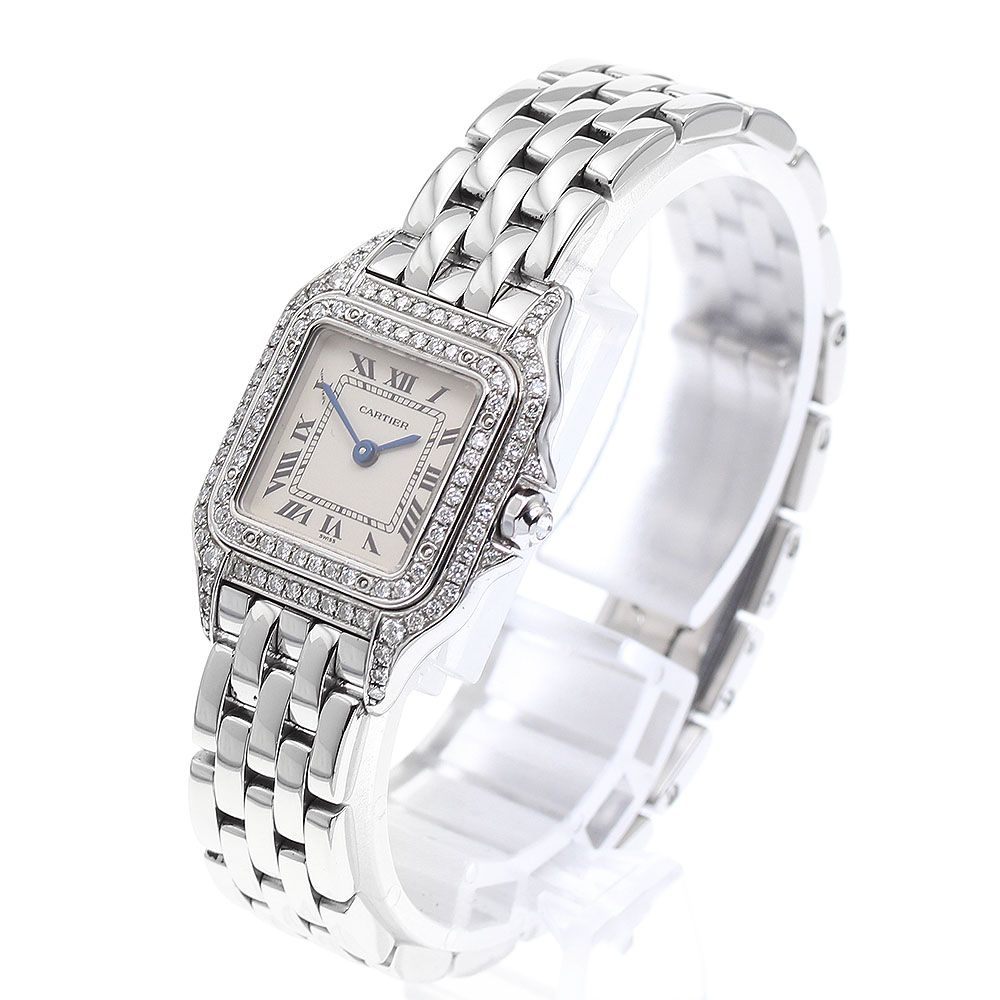 Cartier パンティール W25033P5 ウォッチ 時計 レディース カルティエ パンテール SM W25033P5 シルバー レディース 時計 【中古