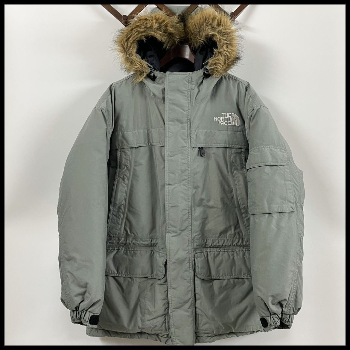 THE NORTH FACE ノースフェイス マクマードパーカ グレー 美品 - 古着