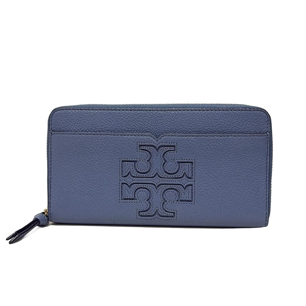 Tory Burch ネイビーブルー　長財布 Tory Burch ネイビー長財布 - メルカリ