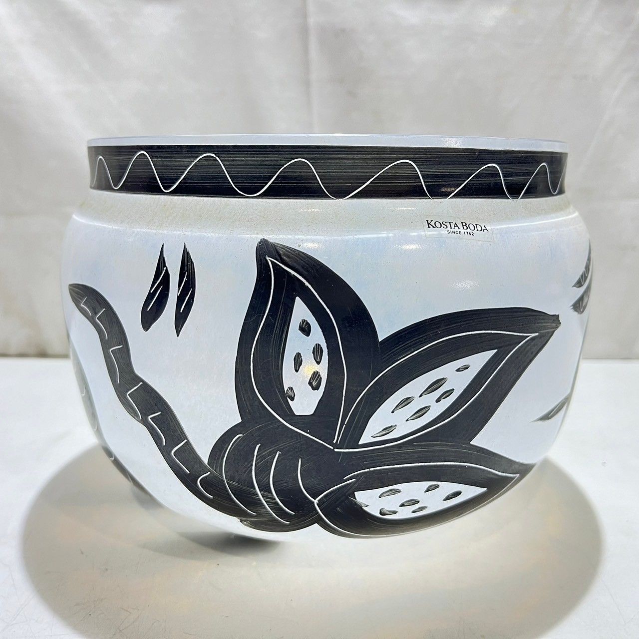 KOSTA BODA コスタボダ ビンテージ ガラスボウル 花瓶 コスタボダ ボウル フラワーベース KOSTA BODA コスタボダ ビンテージ