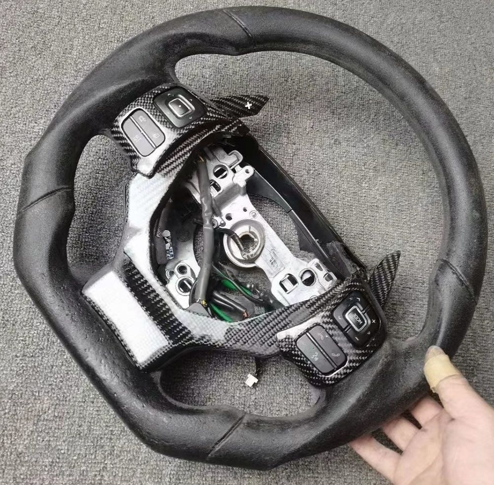 リアルカーボン製 レクサス CT NX GS-F IS RC RC-F ステアリングカバー 1個