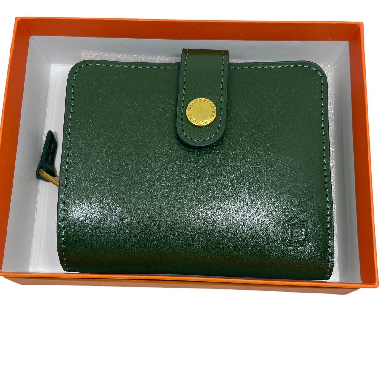 ベリーズヨーク BYHL9828GR 二つ折り財布 グリーン GREEN レザー BELLIES YORK YORK [ ベリーズヨーク ] ふたつ折り財布