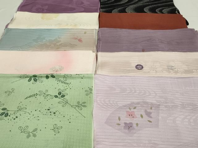 平和屋着物＊夏物 和装小物 帯揚げ10枚 全て正絹 逸品 DAAT0893by