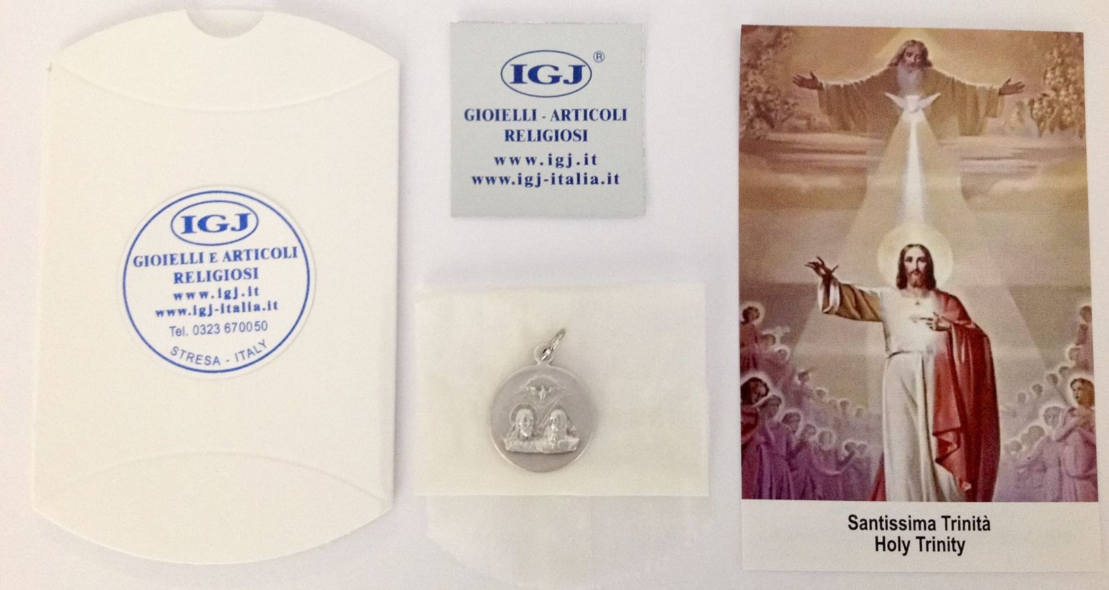 - 守護聖人のメダル 聖トリニティメダル イタリア製 真鍮