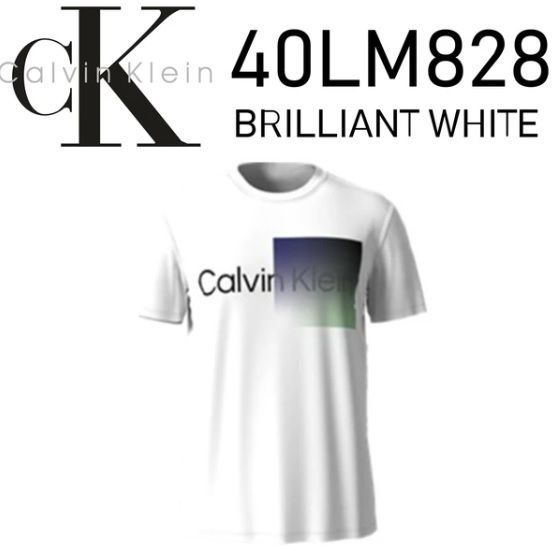 SALE希少品 CALVIN KLEIN(カルバンクライン) Tシャツ 40LM828 ホワイト S～XLサイズ 送料無料